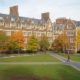 The University of Pennsylvania quad looks beautiful in the fall.