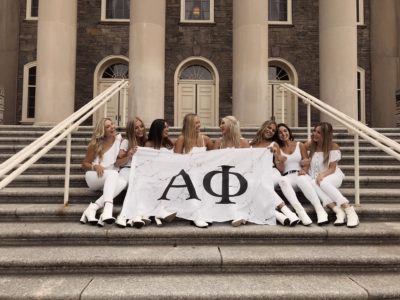 alpha phi girls posing