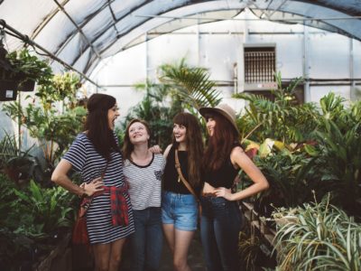 friends posing together